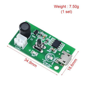 مجموعة ترطيب <span class=keywords><strong>USB</strong></span> صغيرة تصنعها بنفسك مولد ضباب ووحدة تحكم بخاخ شفرة رذاذ مذبذب صغير - Product Image 5