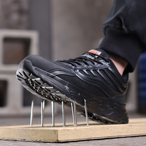 Su geçirmez mikrofiber deri işçiler güvenlik ayakkabıları çelik ayak macun ayakkabı dantel açık iş güvenliği botları ofis erkekler - Product Image 6