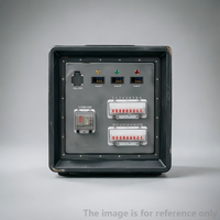 Boîtier de distribution d'alimentation haute capacité 200A 24 voies 16A avec moniteur de tension triphasé