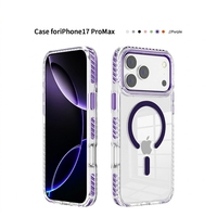 Étui de téléphone à charge sans fil pour iPhone 16 Pro, cadre anti-collision coloré, étui transparent pour iPhone 18Pro/18ProMax