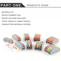 Conector de Cable Compacto Universal SPL-1, Bloque de Terminales de Empalme para Conectores de un Solo Hilo