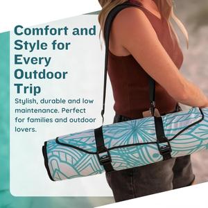 Manta de <span class=keywords><strong>Picnic</strong></span> Personalizada Grande, Impermeable, de Material Oxford+PVC, Resistente al Desgaste, Resistente a la Corrosión, Ligera - Product Image 2