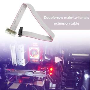 Cable de Extensión IDC de 10 Pines YINETTECH, Doble Hilera, Macho a Hembra, Conector Plano de 2.54mm - Product Image 1