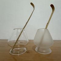 Support en verre pour fouet à matcha japonais classique, écologique, avec option de logo personnalisé