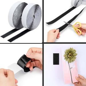 Échantillonnage rapide et gratuit des bandes de ruban à crochets et à boucles réutilisables en nylon Velcroes d'usine pour les entreprises scolaires à domicile - Product Image 6