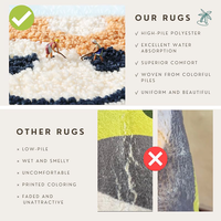 Tapis en peluche 3D écologique pour chien, tapis de salle de bain doux en poils recyclés, luxueux, antidérapant, sain, durable, décoration de sol pour la maison