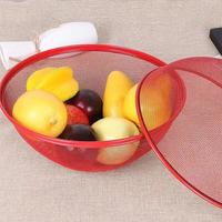 Vente chaude Organisateur De Stockage De Fruits Frais Salon Cuisine Panier De Vidange Bol Maille Stockage Des Aliments Intestin