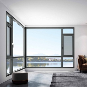 Fenêtres commerciales à double vitrage en verre trempé <span class=keywords><strong>Hormann</strong></span> AS2047, norme australienne, pour salon, portes coulissantes en aluminium - Product Image 6