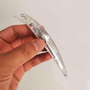 Top Right S-6014 115mm 12.1g Vente en gros de leurres flottants Minnow en ABS, appâts artificiels, leurres de pêche DIY, corps de leurres non peints - Product Image 6