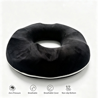 Coussin en mousse à mémoire de forme pour soulager les hémorroïdes et les douleurs au coccyx, coussin de siège respirant et lavable