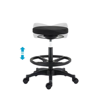Chaise de bureau ergonomique moderne en métal, tabouret de bureau pivotant, hauteur réglable, option confortable pour le travail debout, salon, chambre, hôtel