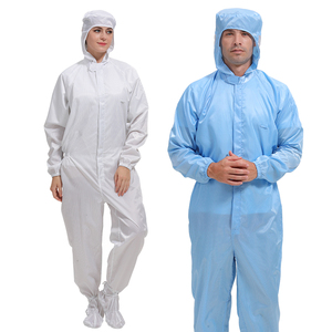 Combinaison sûre de Cleanroom d'ESD de vêtement antistatique protégé de la poussière lavable pour le Cleanroom de l'industrie pharmaceutique ISO3 - Product Image 6