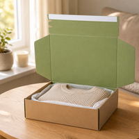 Aufreißstreifen Wellpappe-Versandkarton Selbstklebend Leicht zu Öffnen Karton-Transportbox mit Eigenem Logo Flach Verpackt Großhandel