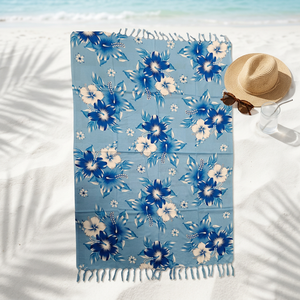 Ropa Iyara Unisex, Ropa Deportiva Boho, Pareo de Playa con Estampado Floral, 100% Rayón, Secado Rápido, Transpirable, Pareo de Playa, Lavalava - Product Image 2