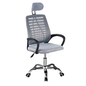 Chaise de bureau moderne confortable avec accoudoirs réglables, dossier haut pivotant en maille, mobilier de bureau durable - Product Image 1