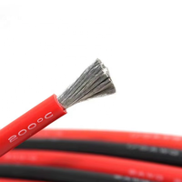Cable Eléctrico de Silicona de Bajo Precio 2AWG/4AWG/6AWG/8AWG con Código de Color, Cable de Alimentación de Silicona Especial Suave para Altas Temperaturas