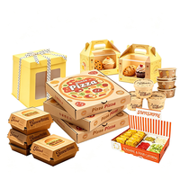 Boîte à emporter écologique personnalisée avec logo imprimé, qualité alimentaire, pour restaurant, boulangerie, pâtisserie, emballage cadeau