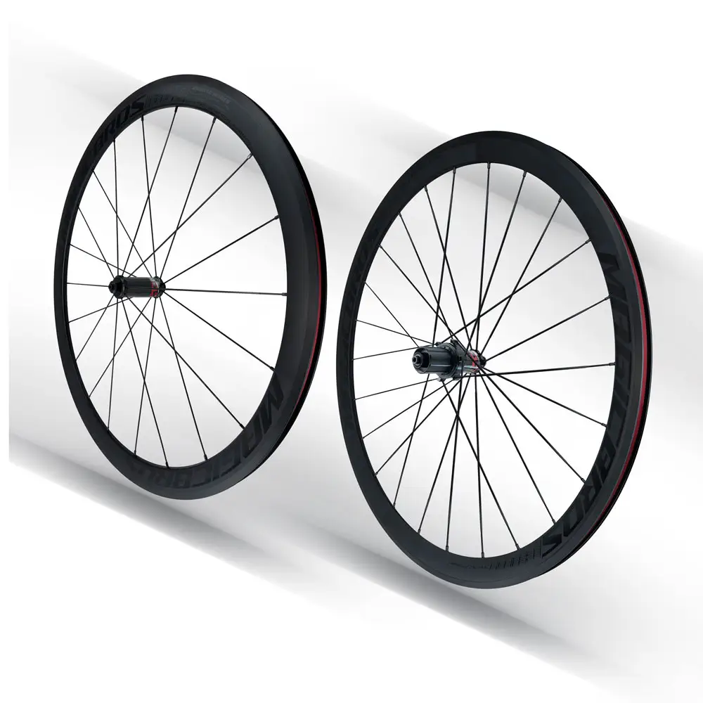 Mozzi ruota in carbonio di alta qualità 40MM ruote in lega da competizione per ciclismo su strada V Brake 700c set di ruote per bici da strada