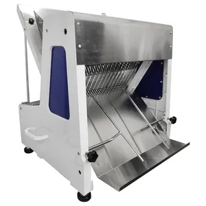 Xeoleo Commerciële Automatische Mechanische Bakkerij Broodwinkel Snijsnijder Toast Maken Machine Roestvrijstalen Bakkerij Broodsnijmachine