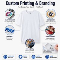 T-shirt vierge uni en gros, impression sérigraphique personnalisée, logo numérique, marque, 100% coton, grande taille, pour hommes