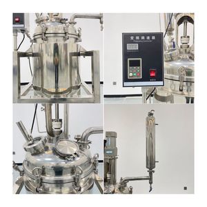 Áp lực cao lò phản ứng Áo khoác hai lớp thép không gỉ điện sưởi ấm phòng thí nghiệm hóa chất khuấy bể phản ứng Ấm đun nước - Product Image 4