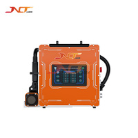 Machine de nettoyage au laser à fibre ultra-compacte et portative pour l'élimination de la rouille, de la peinture et de l'huile sur les métaux, nettoyage industriel