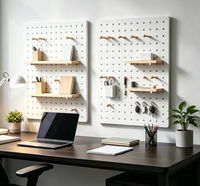 Décoration murale minimaliste en bois, étagère murale multifonctionnelle DIY, accessoires pour salle de jeux, salon, bureau à domicile