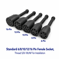 Connecteur sous-marin HYSF SUBSEA MCDC10M MCDC12M MCDC13M MCDC16M, fiche mâle factice, connecteur de protection 1/2-20UNF, 10A, en aluminium