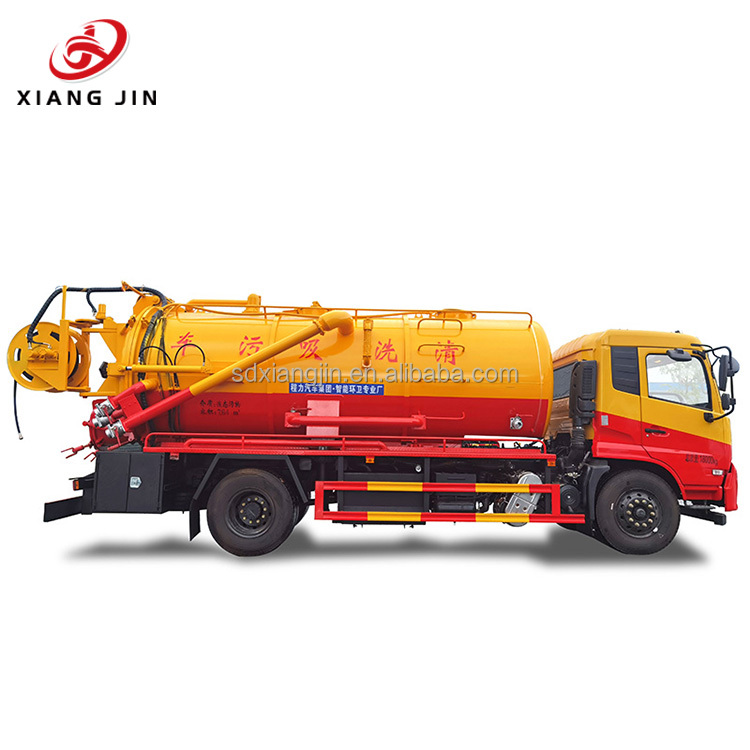 Good Sale Dongfeng 6 Wheeler Sewage Suction Truck Manual Transmission Diesel Fuel Vacuum Sludge Sewage Suction Tank Truck