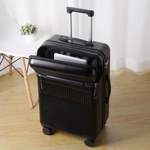2023 Hot Sale Front Opening Multifunctional Suitcase Female Sturdy Durable Small Boarding Light <strong>Pull</strong> Rod Box Travel Luggage - Product Image 5