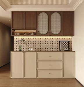 High-End <b>Vintage</b> Style Wine Cabinet Wood Panel Home Furniture with Specific Use for Dining <b>Chair</b> - Product Image 1