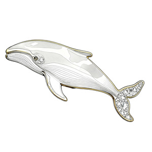 Broche Dauphin en Alliage de Zinc Plaqué Or, Forme Animale, Épingle Tendance, Bijou Unisexe, Cadeau - Product Image 5