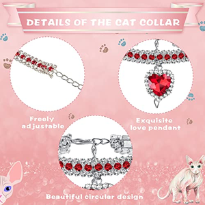 Personalized Solid Luxury Water Drops Rhinestone Print <b>Studded</b> Eco-friendly ABS <b>Dog</b> Cat Neck <b>Collar</b> Button Closure Small Breeds - Product Image 3