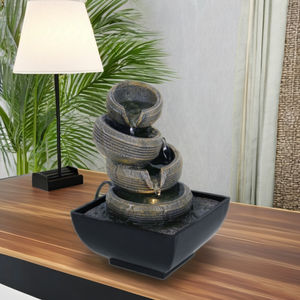 Piccola Base quadrata interna resina sfera di cristallo fontana di acqua nuovo stile piccolo arredamento per la <span class=keywords><strong>casa</strong></span> <span class=keywords><strong>con</strong></span> per uso domestico - Product Image 3