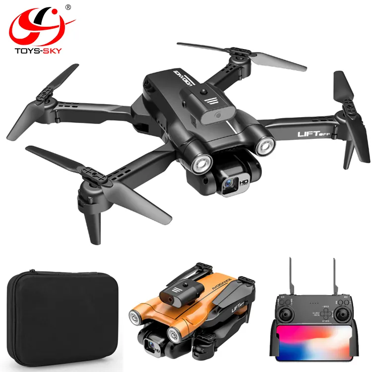 New S163 Pro 2.4G 6 Axis Gyro Mini Obstacle Avoidance Gimbal Optical flow Toy Drone HD 4K Wifi 1080P Quadcopter With 2 Battery