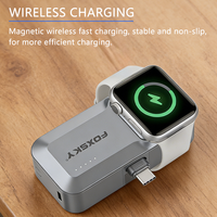 Batterie externe ultra-mini personnalisée 5000 mAh sans fil avec interface Type C, approuvée par les compagnies aériennes, indicateur LED, utilisation portable en extérieur