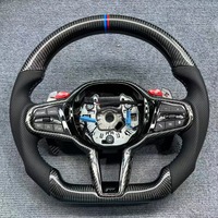 Volant en fibre de carbone pour BMW G11 G30 G31 G32 X3 G01 X4 G02 M2 G87 M3 G80 M4 G82 G42 G20 M5 F90, accessoires de voiture personnalisés