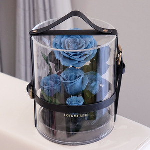 Fiore eterno giardino segreto rosa acrilico trasparente 214 conservato di san valentino regalo di natale laurea nuovo anno pasqua - Product Image 4