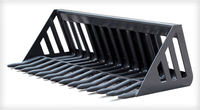 Accessoire de cultivateur rotatif hydraulique pour chargeuse compacte, préparation du sol