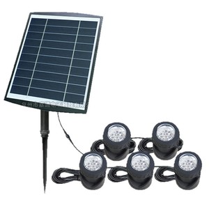 Solar Powered Underwater LED <b>Light</b> Mono Si 3.7V 4400mAh Water Resistant Garden <b>Pond</b> Lighting - Product Image 5