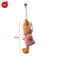 Promotion pas cher Mini porte-clés en peluche jouet 10cm doux ours en peluche OEM logo peluches sac pendentif porte-clés peluche Anime poupée pour enfants