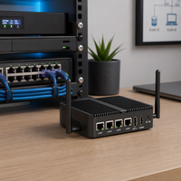 Mini PC Tanpa Kipas Intel J4105 4 Port LAN Perangkat Firewall Hardware Router PfSense Perangkat Keamanan Jaringan untuk Rumah dan Laboratorium
