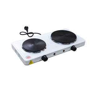 便携式不锈钢双灶头 2000W 电热炉，适合家庭和房车使用 - Product Image 2