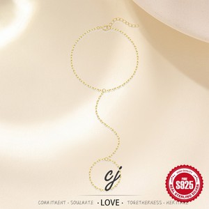 Chaîne de cheville Carline en <span class=keywords><strong>argent</strong></span> sterling 925 avec un élégant design de chaîne à lèvres, plaqué or 18 carats, accessoire de mode, <span class=keywords><strong>bijoux</strong></span>, anneaux de pied pour femmes - Product Image 5