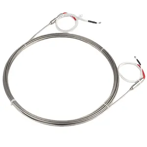 High Precision Armored Thermocouple K Type Wrnk-191 Thermocouple Bendable High Temperature Sensor