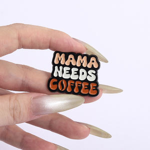 Gute Stimmung und heißer Kaffee Emaille Pin lustiges Zitat Brosche Schmuck Geschenk für Kaffee liebhaber Freunde Bulk Großhandel - Product Image 4