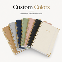 Carnet A4 Personnalisable en Papier Bambou avec Couverture PVC, Style Imprimé, à Spirale, en Papier Kraft, Fourni avec Stylo pour Mathématiques