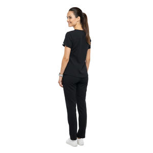 Conjuntos de Uniformes Médicos Profesionales para Mujer, Material de Spandex/Poliéster, Diseño con Detección de Agujas, Ajuste Cómodo, Bolsillos Prácticos - Product Image 5