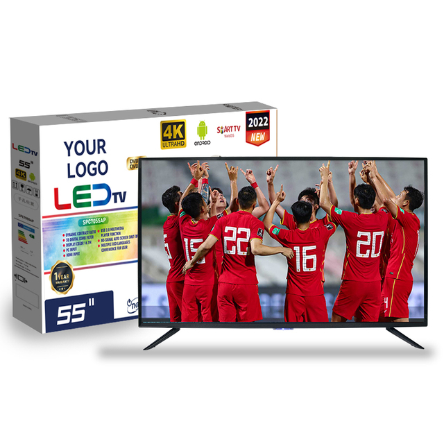 55-Inch 4K Ultra HD Android Smart LED HDTV 60Hz Interactive Multi-Function Display Immersive Home Entertainment Hotel TV