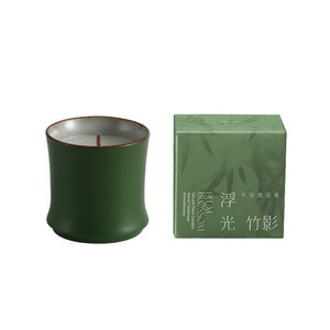 Ceramic Scented Candle Cylinder Shape 7 15 Days Burn Time Home Decoration Christmas Gift - Product Image 1